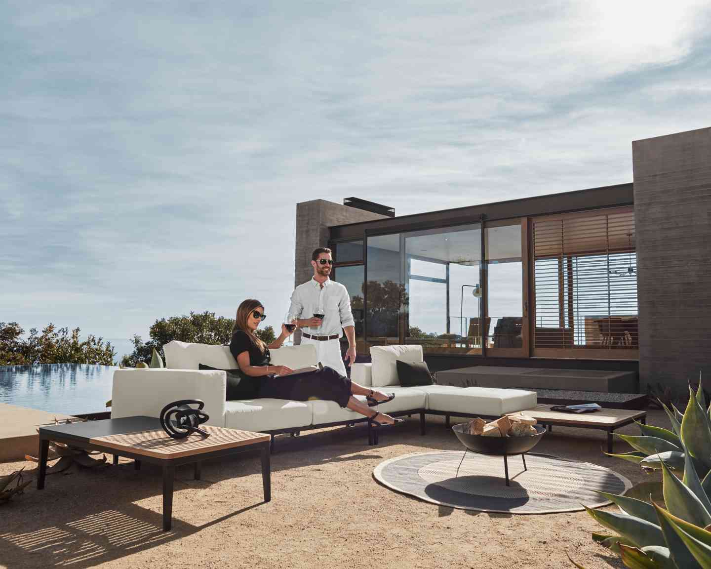 Francis Outdoor End Table