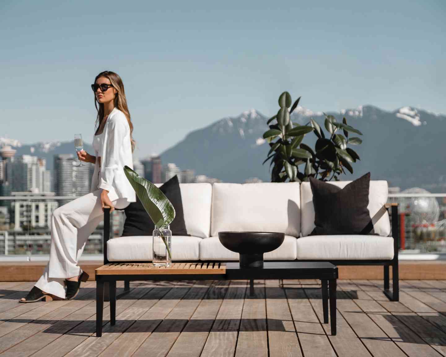 Francis Outdoor End Table
