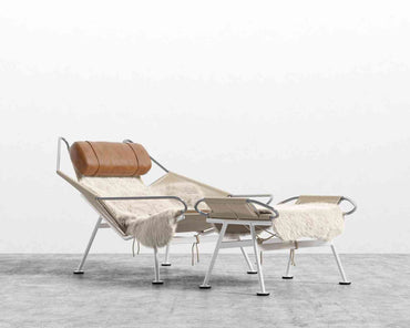 Flag Halyard Chair and Ottoman