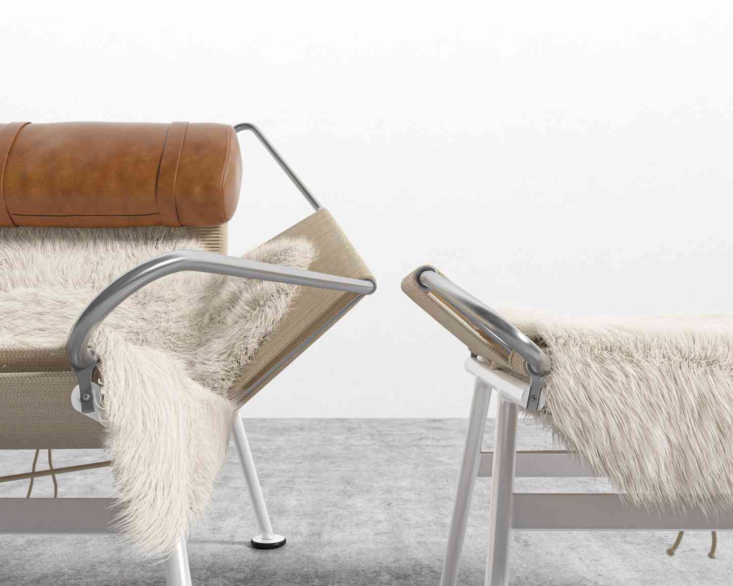Flag Halyard Chair and Ottoman