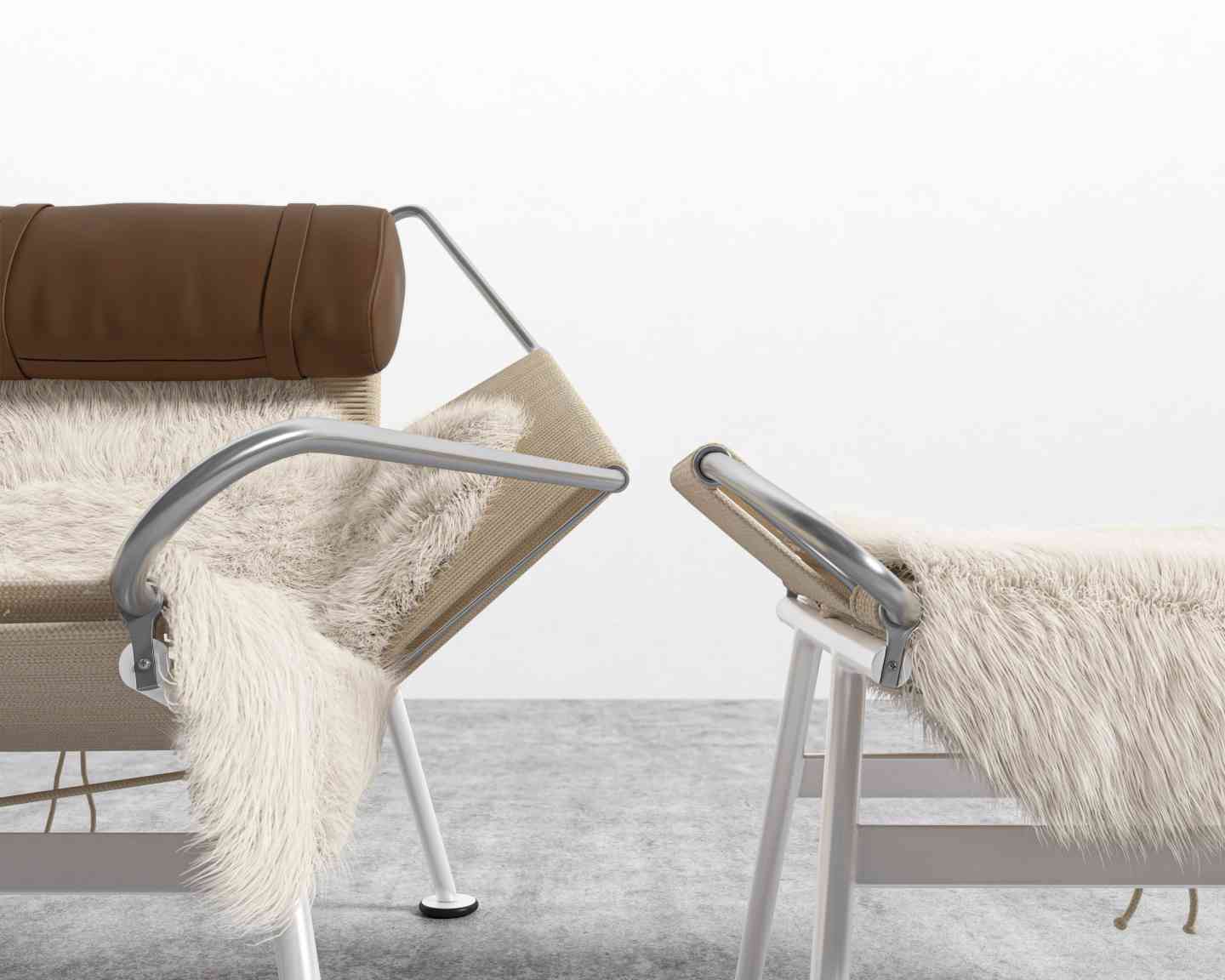 Flag Halyard Chair and Ottoman